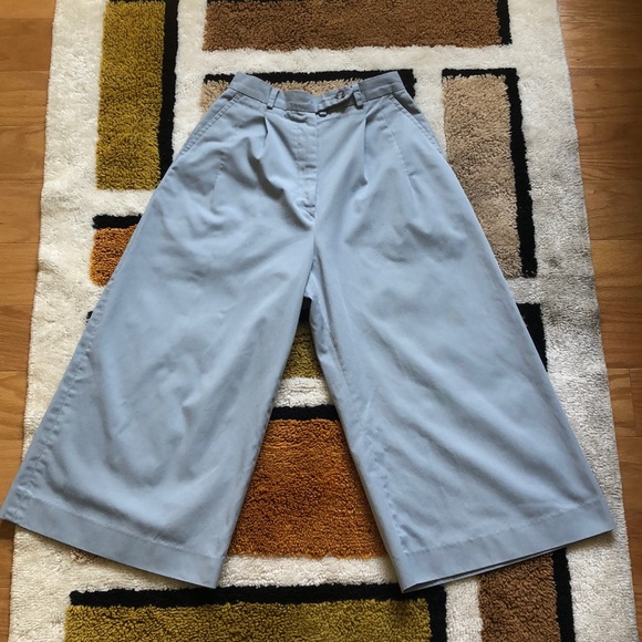 Vintage powder blue ankle cut pants with pockets - Picture 5 of 5